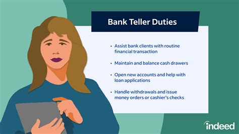 stl teller job description|How to become a Bank Teller .